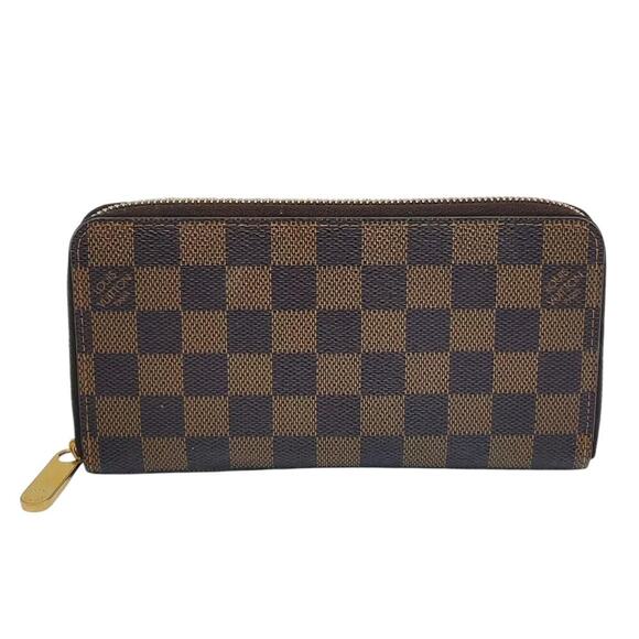 Louis Vuitton Vintage Damier Ebene Compact Sarah Wallet W/Box Zip Around - Picture 2 of 16